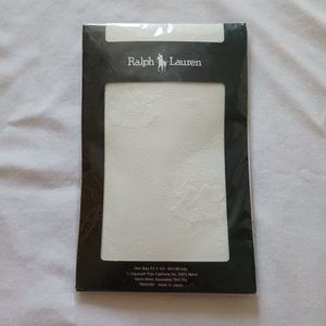 New Vintage Ralph Lauren Sheer Pantyhose Floral One Size O/S NOS